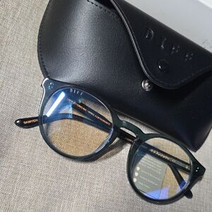 DIFF Deep Blue Sawyer Bluelight Glasses with Case